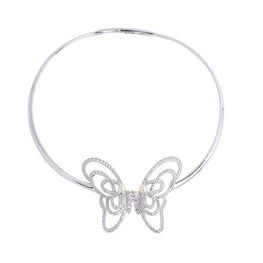 A To Z Brave Butterfly Necklace - Silver