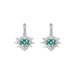 Fresco Bubbles Soapy Green Earrings