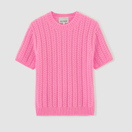 Women 520 Softest Cable Crew - Rose Pink