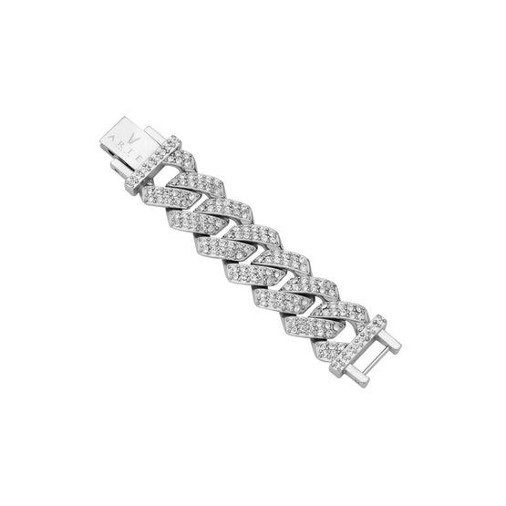 Pet It On Angular Cuban Chain Choker Necklace Extender