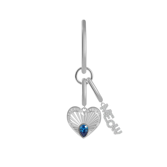 Pet It On Amulet Charm Set - Heart-Shaped Tag + Meow