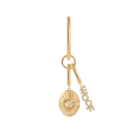 Pet It On Amulet Charm Set - Oval Tag + Woof
