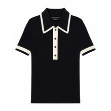 Women Pia Btn Dwn Knit Ss Polo - Black/Multi [價格已含稅]