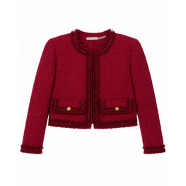 Women Landon Cropped Box Jacket Trim - Red [價格已含稅]