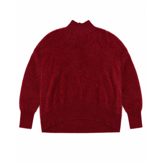 Women Barbra Turtleneck Easy Pullover - Red [價格已含稅]