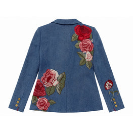 Women Billie Embr Boxy Denim Blazer - Blue [價格已含稅]