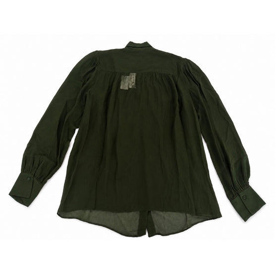 Women Thayer Tie Neck Slouchy Blouse - Green [價格已含稅]