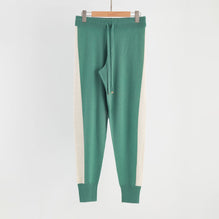 Women N.33 Side Stripe Cashmere Pant Apn - Alpine