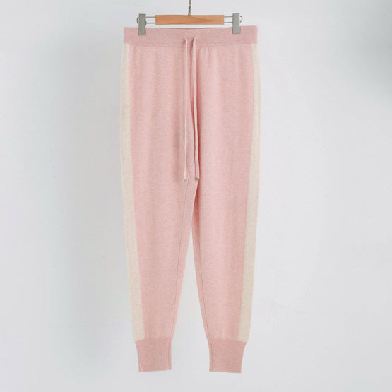 Women N.33 Side Stripe Cashmere Pant - Rose