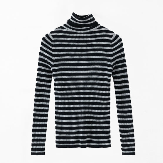 Women 072 Stripe Polo - Side Walk Stripe