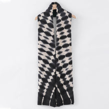 Women N.078 Dye Travel Wrap - White Lines