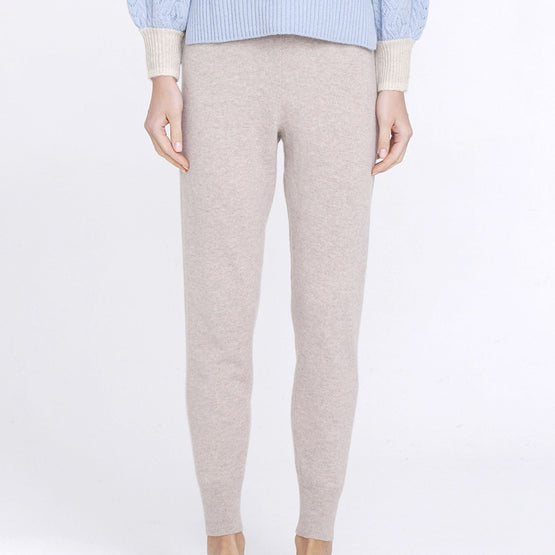 Women N.46 Cashmere Classic Track Pant - Champagne