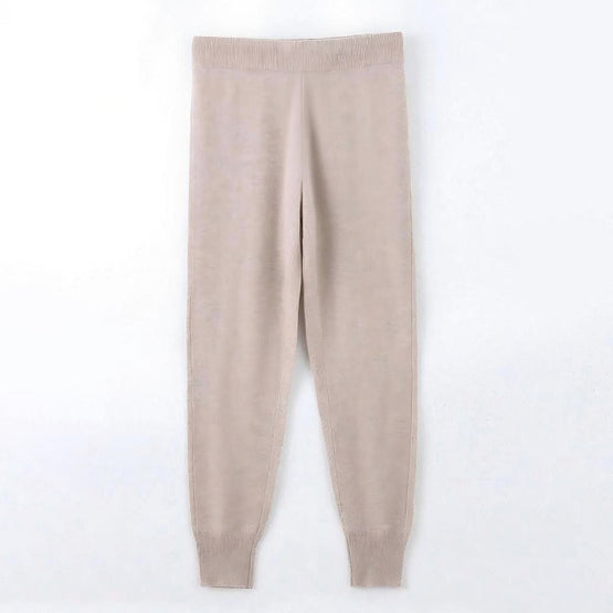 Women N.46 Cashmere Classic Track Pant - Champagne