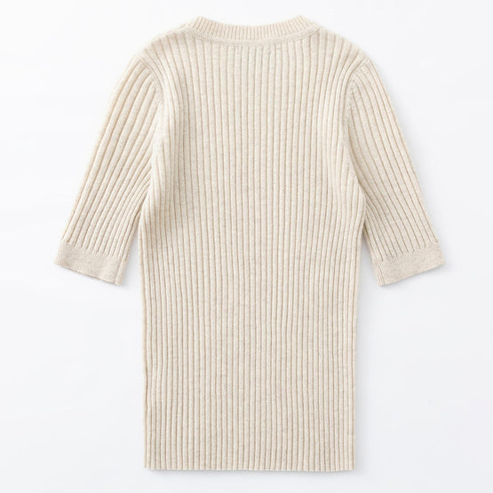 Women 097 Cashmere Short Sleeve - Sand