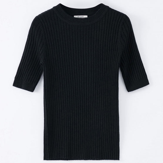 Women 097 Cashmere Short Sleeve - Black