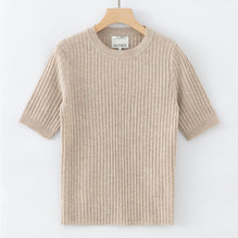 Women 097 Cashmere Short Sleeve - Champagne