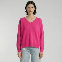 Women N.21 Cashmere Blend Classic V Fpk - Pink Flash
