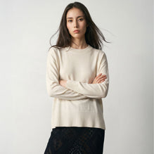Women N.2122 Fine Knit Summer Sweater - Pearl White