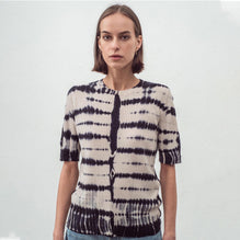 Women N.139 Skinny Rib S/S Crew - Shell Lead