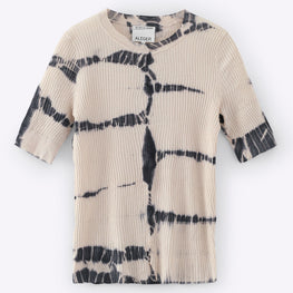 Women N.139 Skinny Rib S/S Crew - Shell Lead