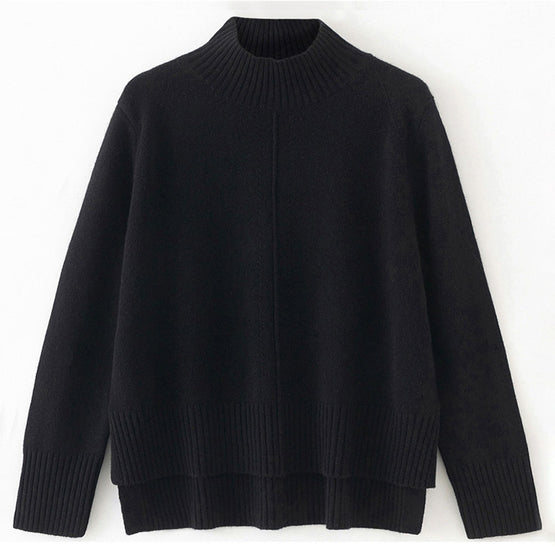 Women 93 Mini Detail Funnel Neck - Black