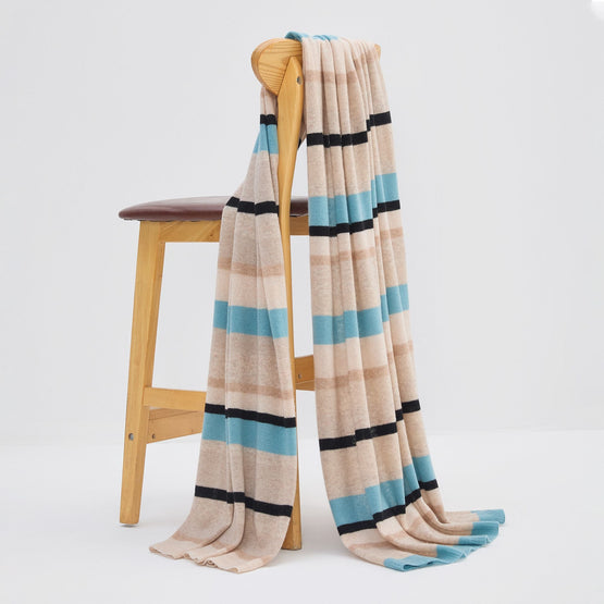 Women N.2147 Featherweight Striped Travel Wrap Clu - Cefalu