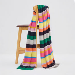 Women N.2147 Featherweight Striped Travel Wrap - Palermo