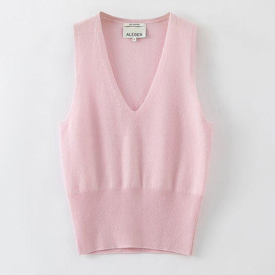 Women 180 Cashmere Classic Tank - Pearl Pink