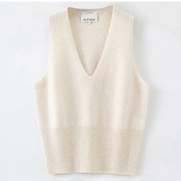Women 180 Cashmere Classic Tank - Pearl Shell