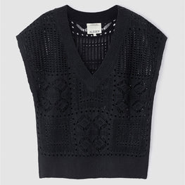 Women N.2263 Antibes Foil Top - Black Foil