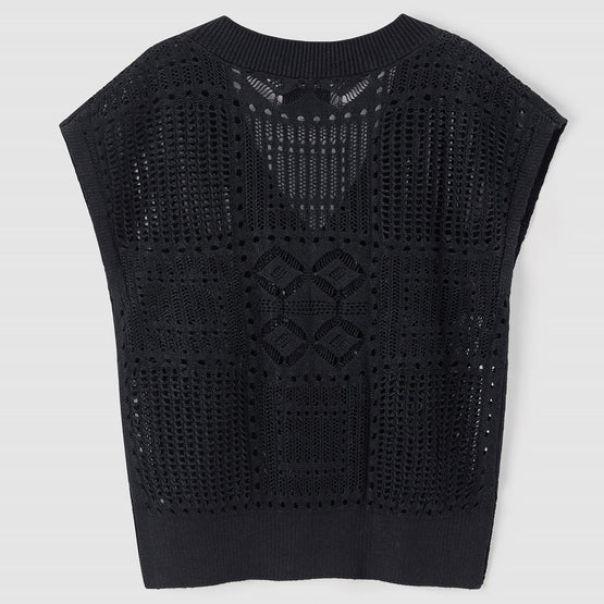 Women N.2263 Antibes Foil Top - Black Foil