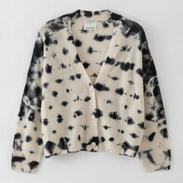 Women 275 Cashmere Featherweight Cardi - Pearl Guernica
