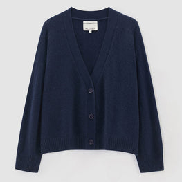 Women 275 Cashmere Featherweight Cardi - French Navy
