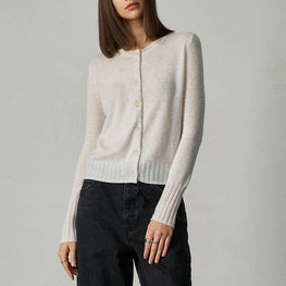 Women N.2283 Cashmere Featherweight Slim Cardi - Terry