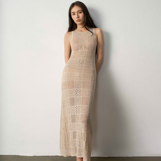 Women N.2288 Lace Dress - Gold Star