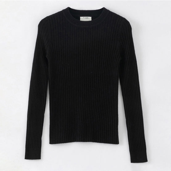 Women N.289 Cashmere Ribbed Long Sleeve - Black