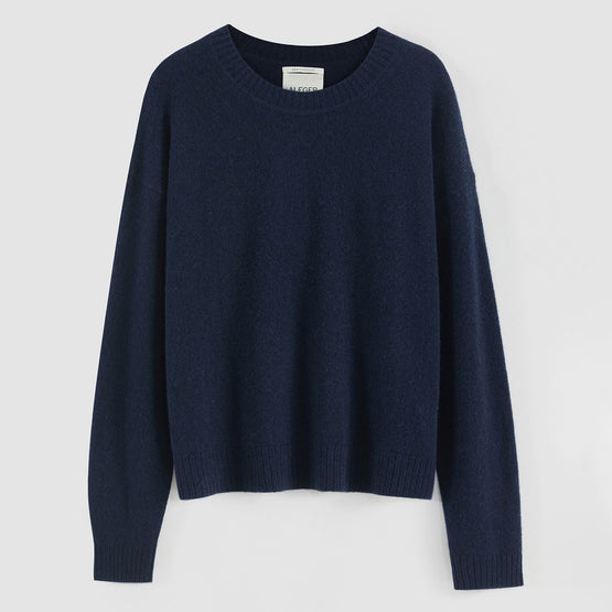 Women 294 Cashmere Featherweight Sweater - French Navy
