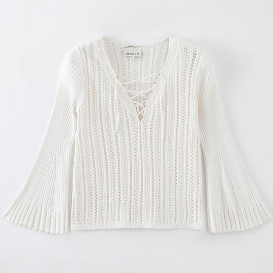 Women N.300 Lulu Flared Sleeve - Ivory