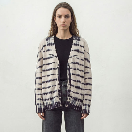 Women 320 Long Line Dye Cardi - Shell Lead