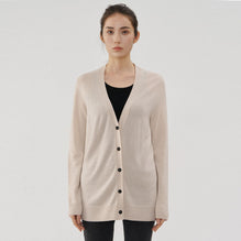 Women N.320 Long Line Cardi - Shell