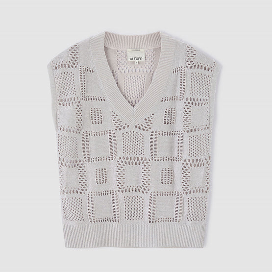 Women N.2368 Biba Foil Top - Silver Foil