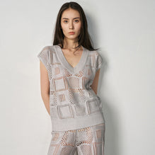 Women N.2368 Biba Foil Top - Silver Foil