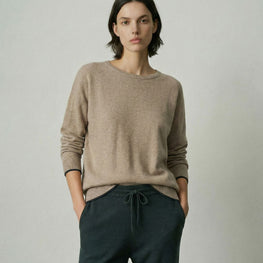 Women 375 Cashmere Blend Weekend Sweater - Stable