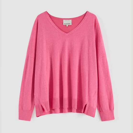 Women N.2403 Classic V-Neck - Java
