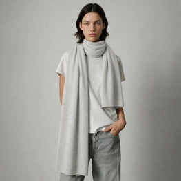 Unisex 405 Oversized Travel Wrap - Lightest Grey