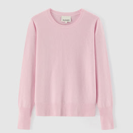 Women 407 Cashmere Classic Crew - Pearl Pink