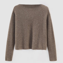 Women 485 Clouded Silk Blend Top - Beaver