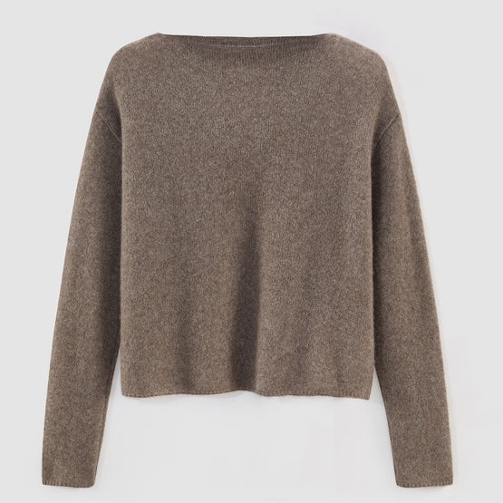 Women 485 Clouded Silk Blend Top - Beaver