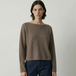 Women 485 Clouded Silk Blend Top - Beaver