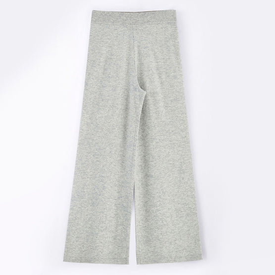 Women 497 Cashmere Blend Side Stitch Pant - Polar Grey